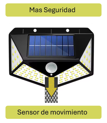 Lampara solar con sensor de movimiento ⭐⭐⭐⭐⭐