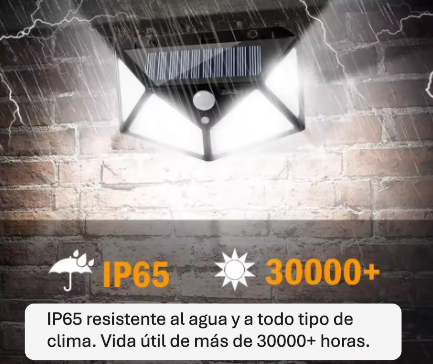 Lampara solar con sensor de movimiento ⭐⭐⭐⭐⭐